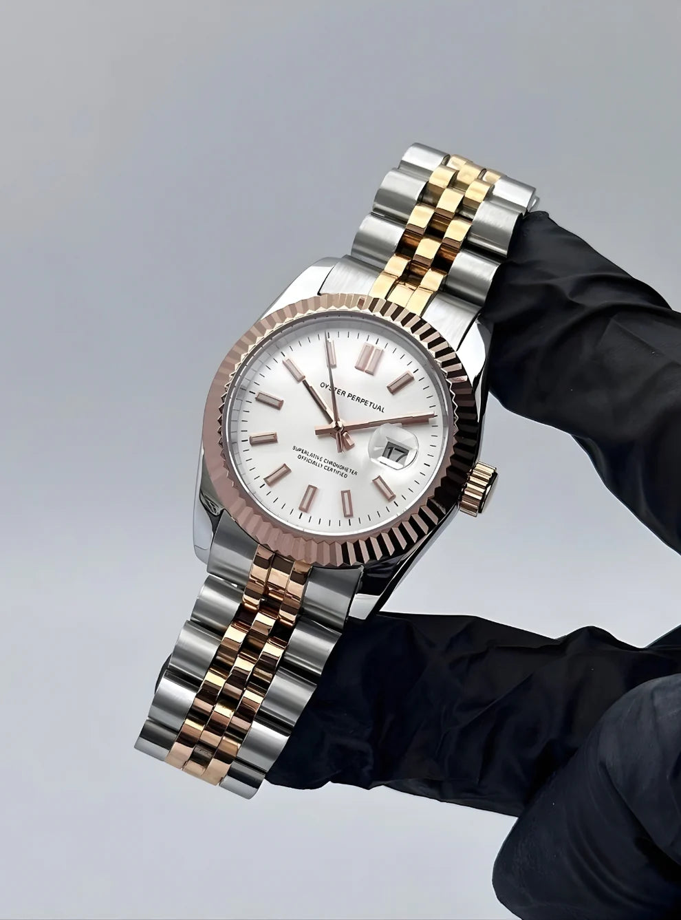 CLÉVJUST | TWO TONE ROSE WHITE